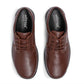 Hotter Burton Brown Leather Wide Dual Fit Lace Up Shoe