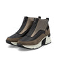 Rieker N6352 BROWN Wedge Zip Trainer Style Ankle Boot N6352-25