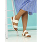 Lunar Cher WHITE Comfort Sandal JLH517WH