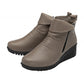 Lotus Cordelia CLAY Soft Leather Wedge Zip Ankle Boot