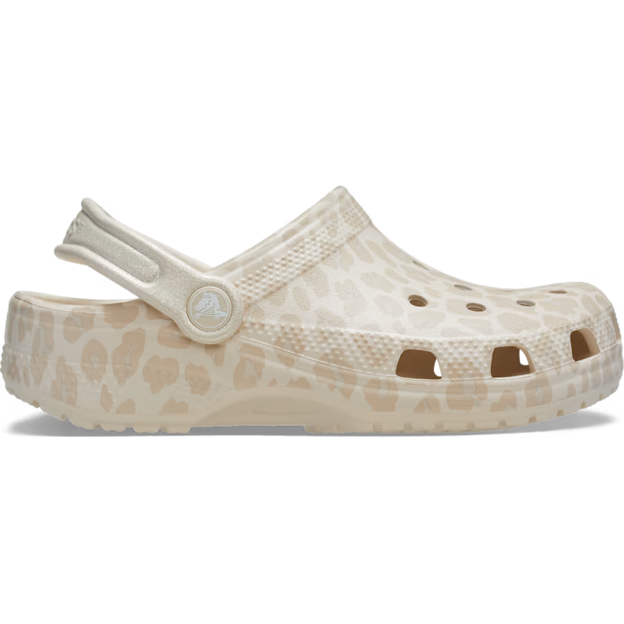 Crocs Classic Beige Animal Print LEOPARD Clog 212933-0RH