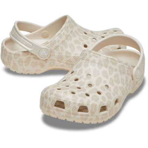 Crocs Classic Beige Animal Print LEOPARD Clog 212933-0RH