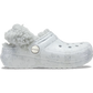 Crocs 214078 WHITE Snowflake Fleece Lined Classic Clog 214078-1WQ