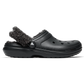 Crocs 211396 BLACK Fleece Lined Classic Clog Shoe or Slipper 211396-001