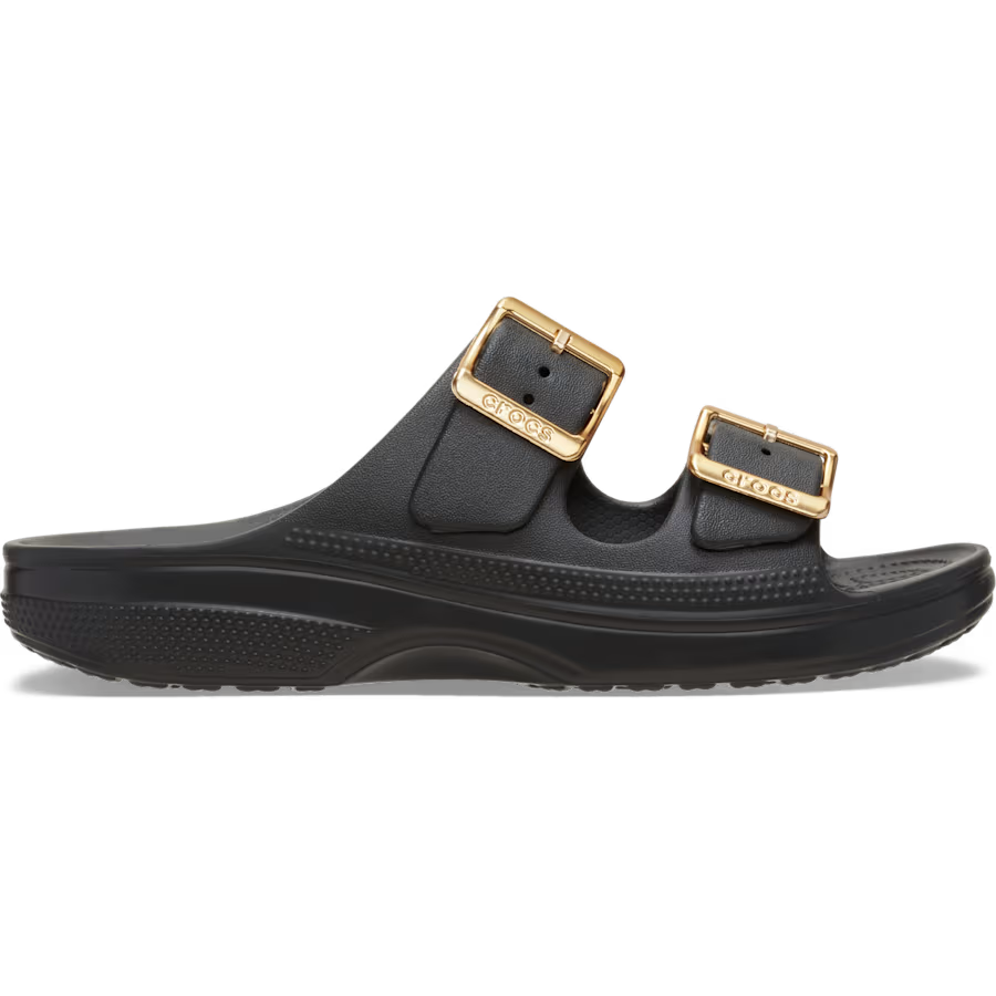 Crocs Saturday metallic buckle sandal BLACK 213316-001