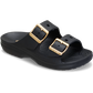 Crocs Saturday metallic buckle sandal BLACK 213316-001