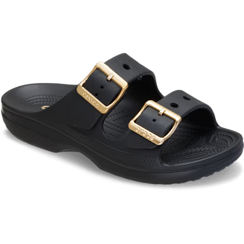 Crocs Saturday metallic buckle sandal BLACK 213316-001