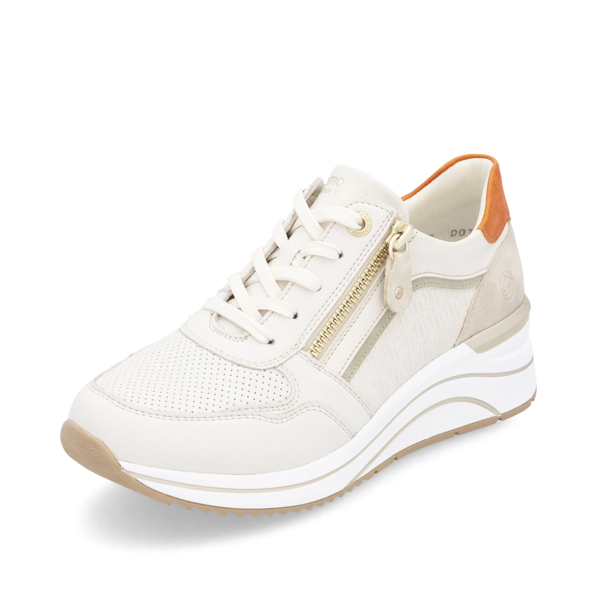 Remonte D0t10 OFF WHITE Wedge Traine Shoe D0T10-80