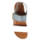Lunar Deanna WHITE / Grey Wedge Sandal  JLH356GR