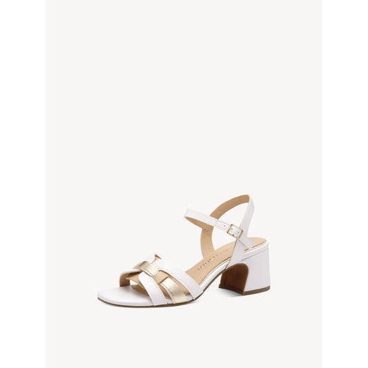 Marco Tozzi 28337-44 WHITE Block Heel Dress sandal 28337-44