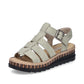 Rieker V7904 Pale GREEN Wedge Sandal