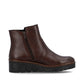 Rieker X9165 BROWN Leather Wedge Zip Ankle Boot X9165-27