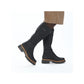 Rieker 72694 BLACK Long Leg Cleated Sole Lined Zip Boot 72694-00