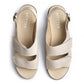 Hotter Easy Touch Fastening Twin Strap Sandal Sandal CEMENT Wide Fitting