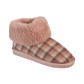 Jo & Joe Eldroth PINK Check Bootee Slipper Gift Boxed