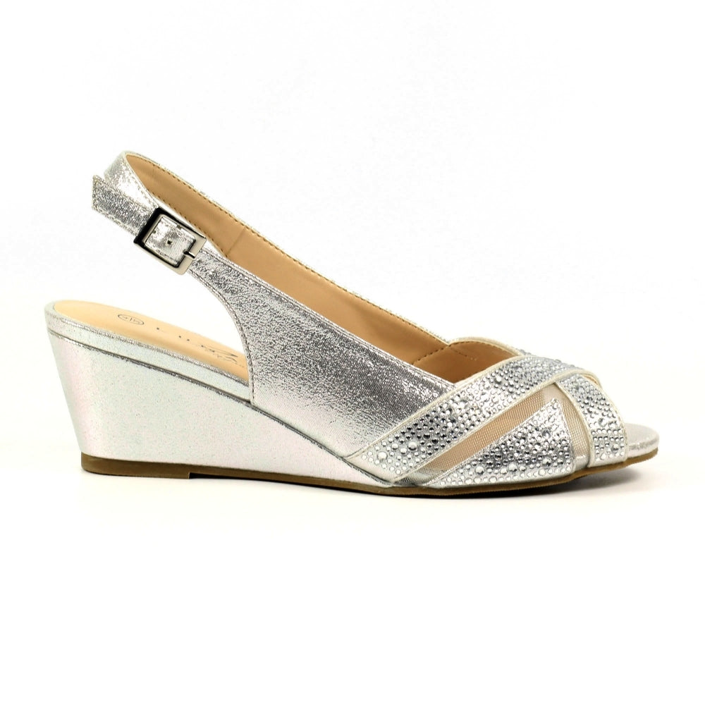Lunar Emmerline Occasion Wear Shoe SILVER FLR060BL