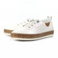 Lunar Evie Soft Leather Slip On Trainer WHITE