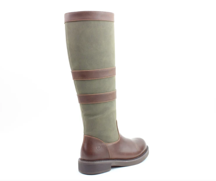 Heavenly Feet Felicity CHOCOLATE Country Look Long Zip Boot.