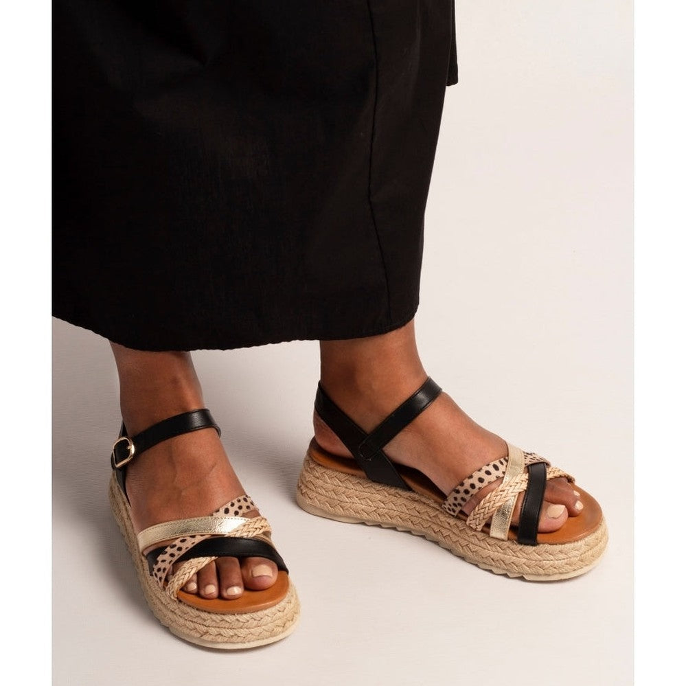 Lunar Sandal Flick JLH602BB BLACK