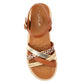 Lunar Flick TAN Espadrille Wedge Sandal JLH602TN