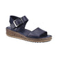 Hush Puppies Ellie NAVY Wedge Sandal