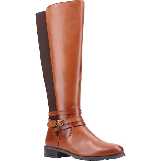Hush Puppies Vanessa TAN Leather Long Leg Boot