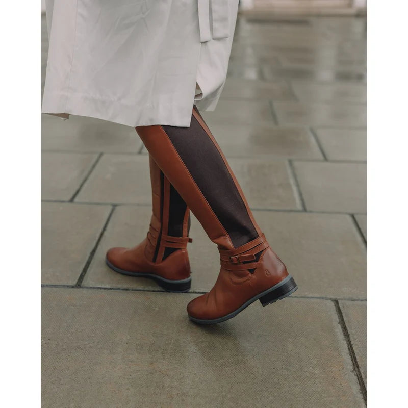 Hush Puppies Vanessa TAN Leather Long Leg Boot