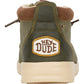 Hey Dude Wally Mid Grip OLIVE Waxed Canvas Boot