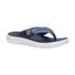 Hey Dude Finn Braided NAVY Padded Insole Mule Toe Post sandal