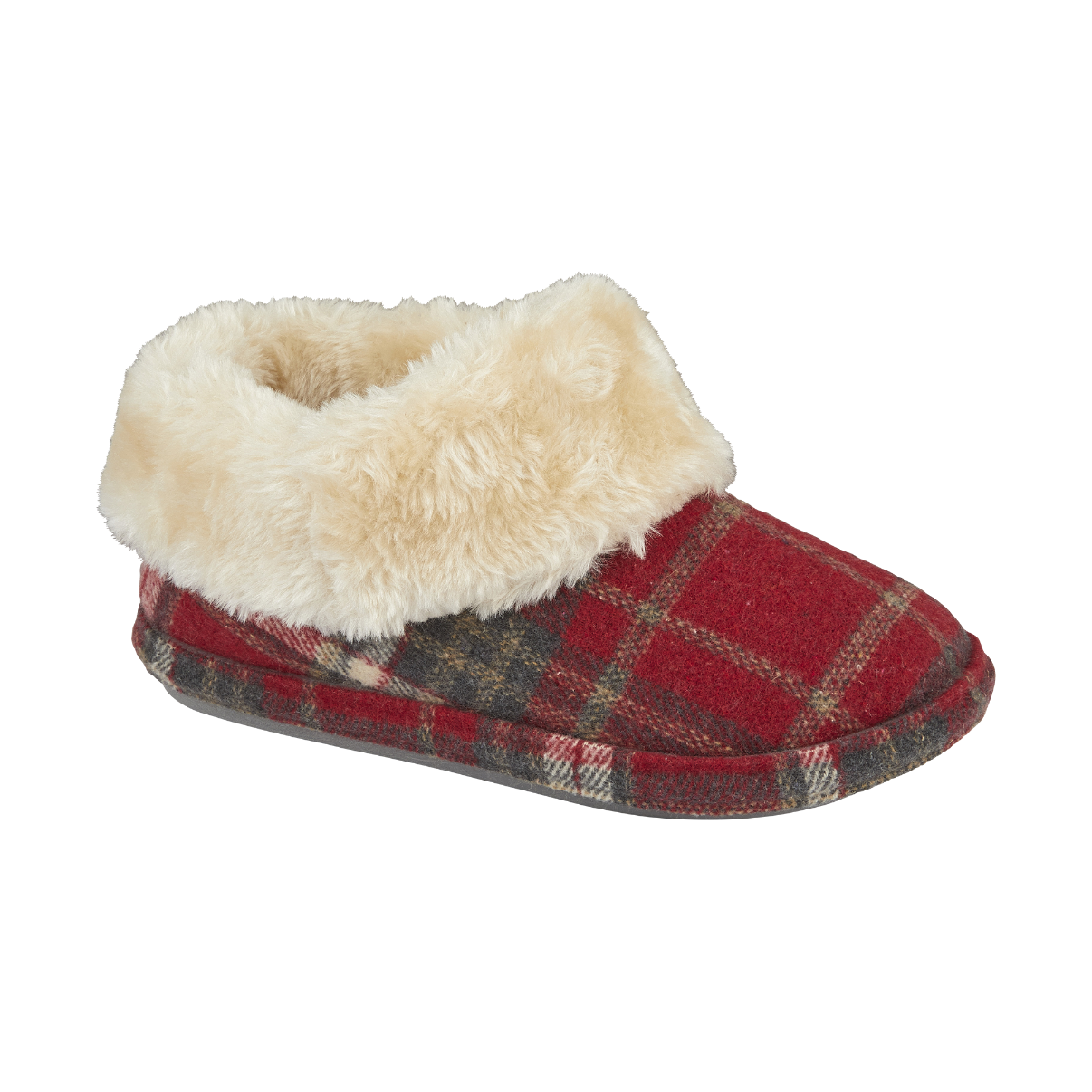 Jo & Joe Glenroyal RED TARTAN Bootie Slipper