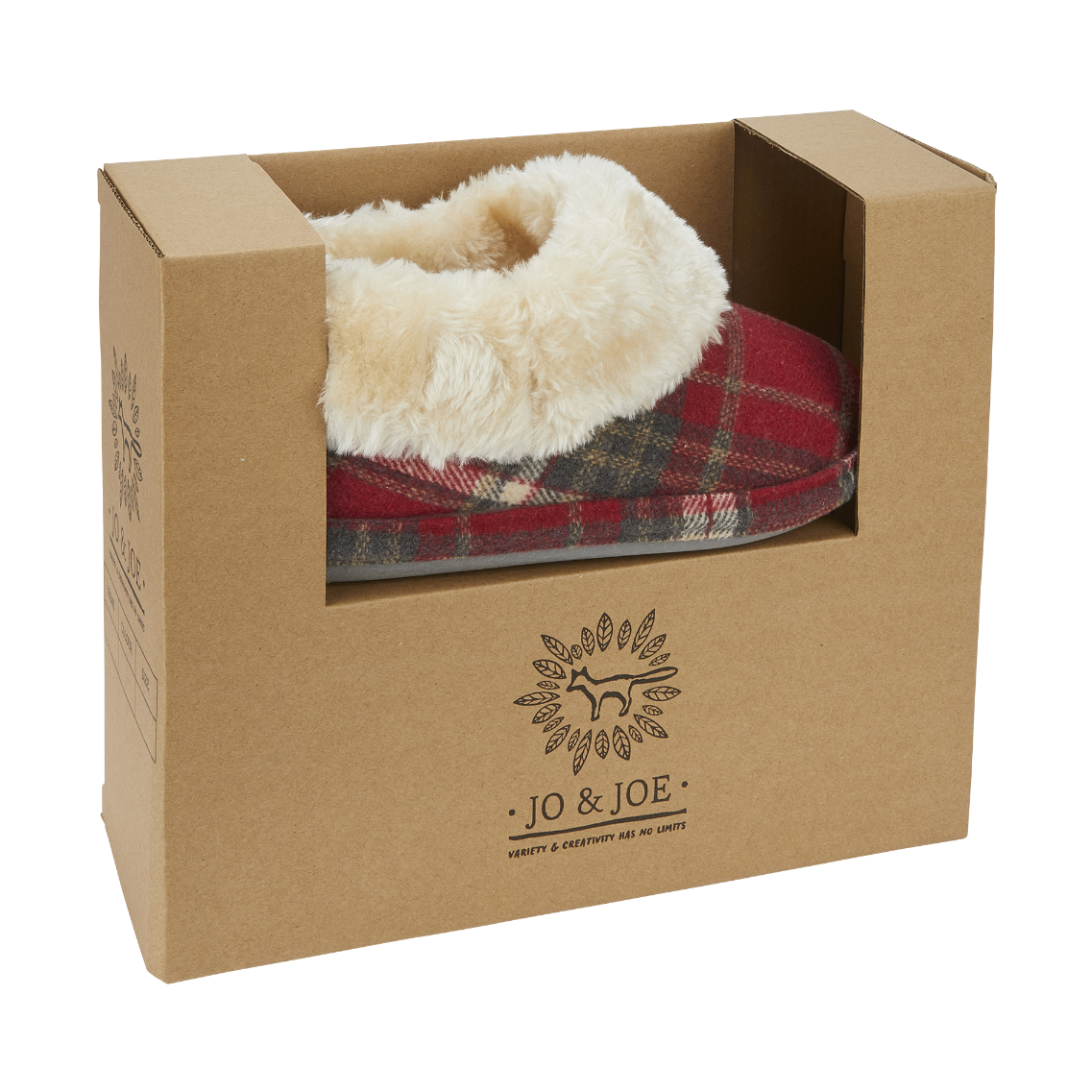Jo & Joe Glenroyal RED TARTAN Bootie Slipper