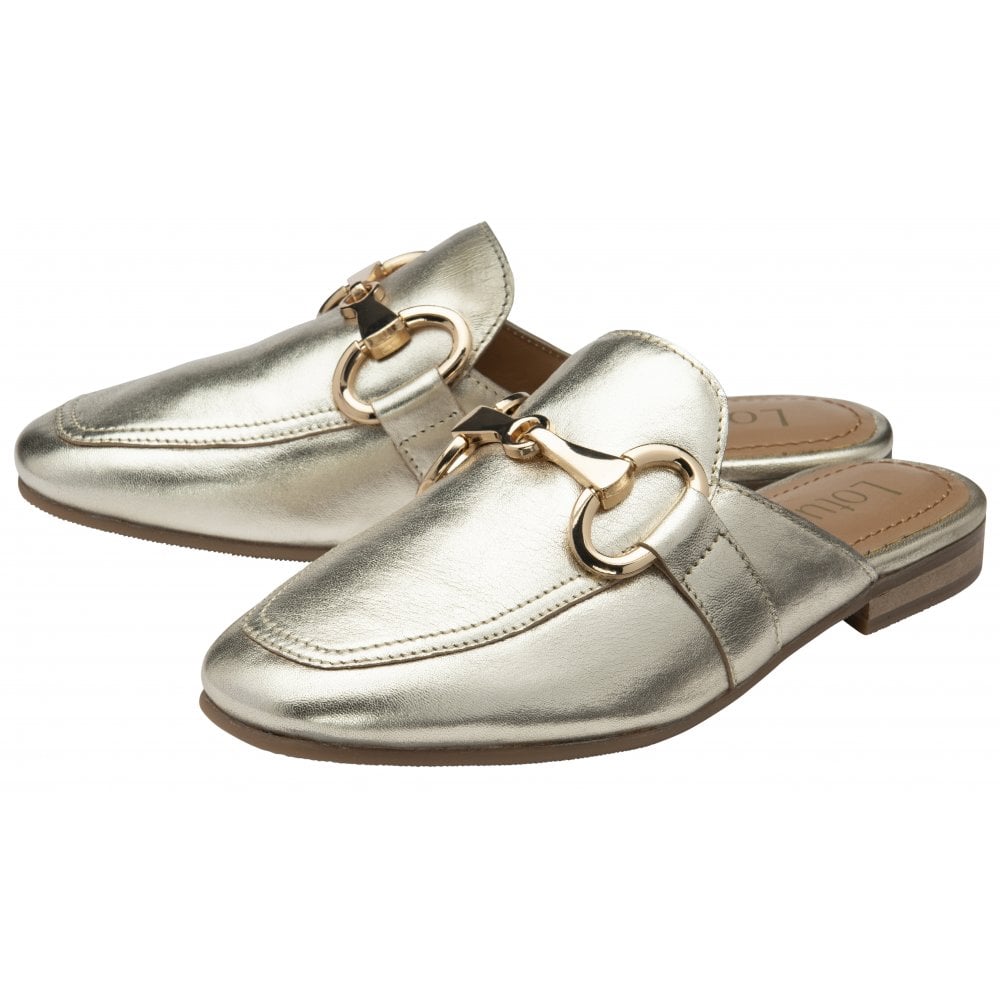 Lotus Taylor GOLD Leather  Slip On Loafer ULS570