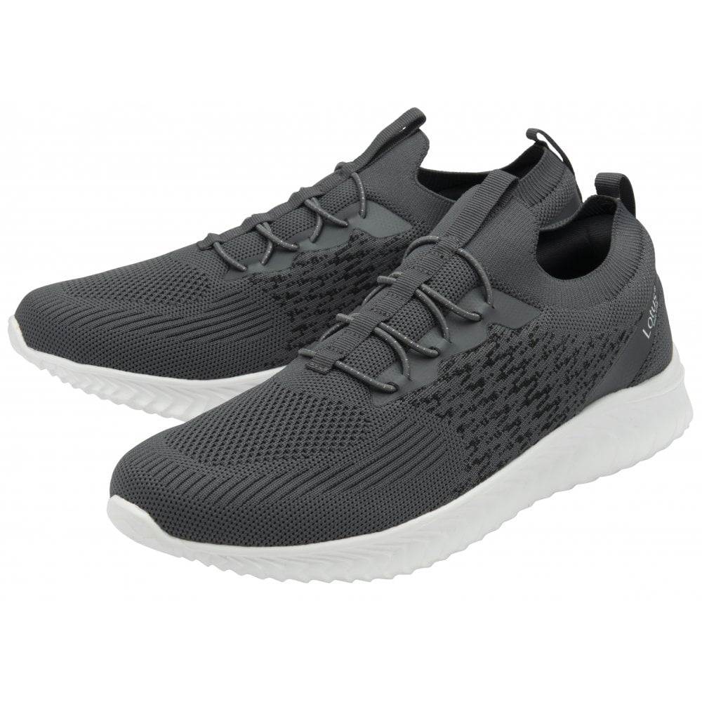 Lotus Cadiz Mens GREY Slip On TRAINER