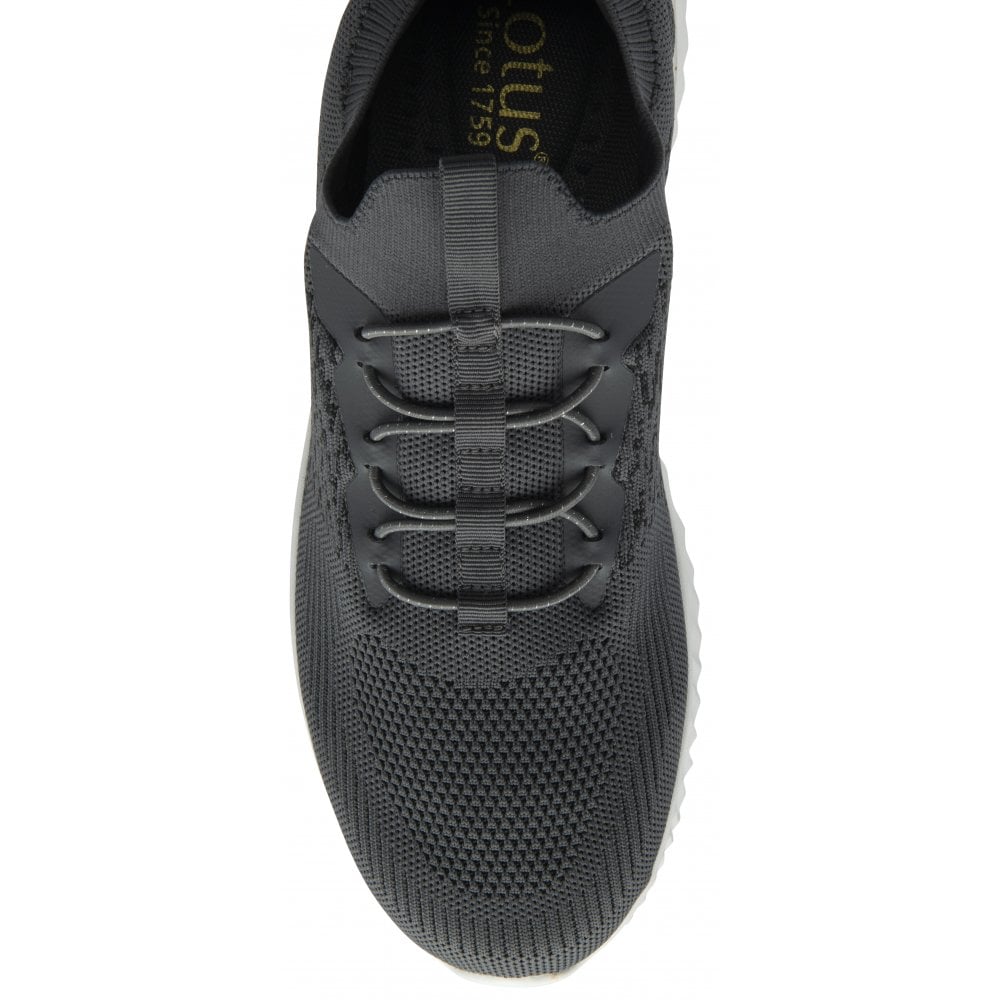 Lotus Cadiz Mens GREY Slip On TRAINER