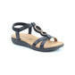 Heavenly Feet Alison Sandal  BLACK