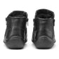 Hotter Boot MURMUR Ankle Boot with double zips EXTRA WIDE BLACK
