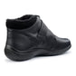Hotter Boot MUSE Ankle Boot with strap and Zip EXTRA WIDE BLACK
