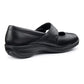Hotter Shoe CHARITY Touch Fastening leather bar shoe WIDE FIT BLACK 