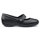 Hotter Shoe CHARITY Touch Fastening leather bar shoe WIDE FIT BLACK 