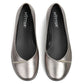 Hotter Shoe ROBYN Ballerina style Flat court shoe WIDE PEWTER