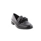 Jana Loafer style shoe in wide fitting BLACK  PAT 24260-018