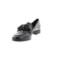 Jana Loafer style shoe in wide fitting BLACK  PAT 24260-018