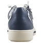 Jana Wide Fit Trainer With Zip and Laces  23660 NAVY
