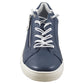 Jana Wide Fit Trainer With Zip and Laces  23660 NAVY