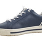 Jana Wide Fit Trainer With Zip and Laces  23660 NAVY