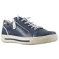 Jana Wide Fit Trainer With Zip and Laces  23660 NAVY