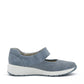Jana 24664-42 Touch fastening Bar Shoe With Wedge Heel DENIM
