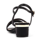 Lunar Jen BLACK Block Heel Dress Sandal JLH585AA