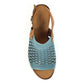 Lunar Sandal Jessica Soft Leather Low Heel Sandal JLV001BL BLUE