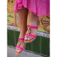 Lunar Jules PINK Comfort Insole Mule Sandal JLH587
